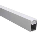 ALUMINIUMPROFIL LED-STREIFEN SCHWARZES GEHÄUSE/WEISSE ABDECKUNG L=2M