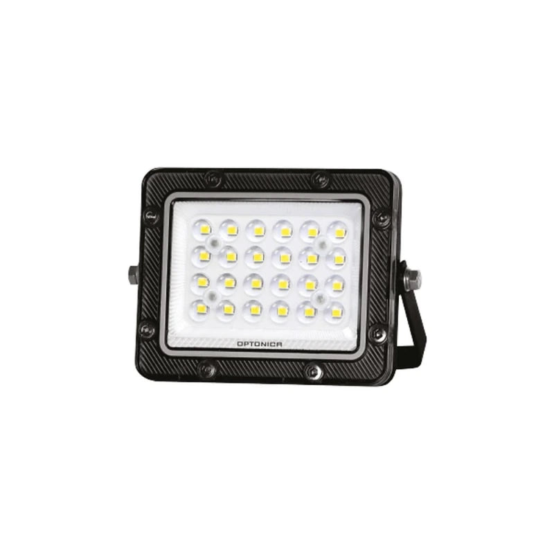 LED-STRAHLER MIT LUMILEDS-SMD, SCHWARZ, 20 W, 100 lm/W, AC 180–265 V, 90°, IP65, 6000 K KALTWEISS – MIT 30-cm-KABEL