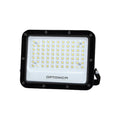 LED-Fluter mit Lumileds SMD, schwarz, 50 W, 100 lm/W, AC 180–265 V, 90°, IP65, 6000 K Kaltweiß – mit 70-cm-Kabel