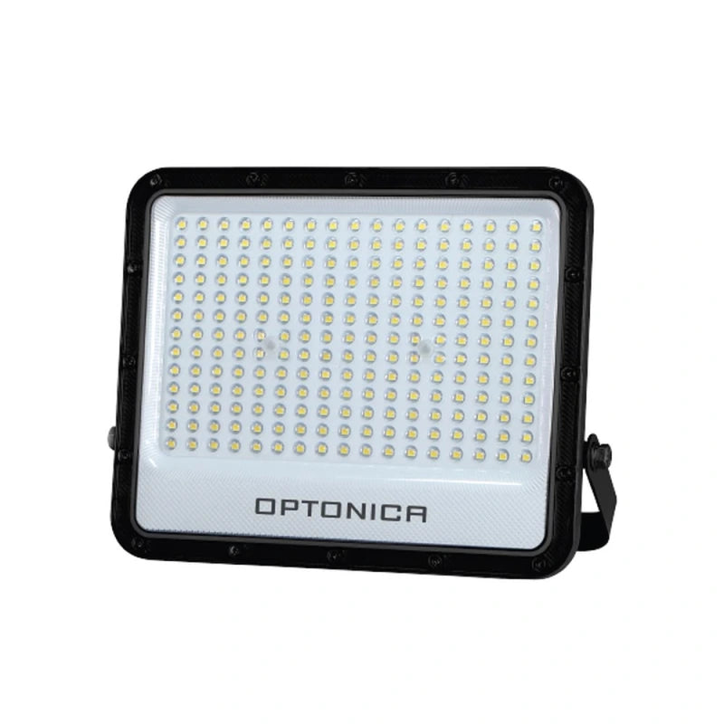 LED-Fluter mit LUMILEDS-SMDs, schwarz, 150 W, 100 lm/W, AC 180–265 V, 90°, IP65, 6000 K Kaltweiß – mit 100 cm Kabel