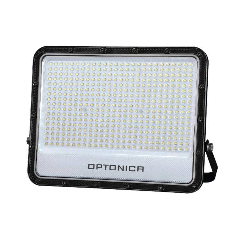 LED-Fluter mit LUMILEDS-SMD, schwarz, 400 W, 140 lm/W, AC 180–265 V, 90°, IP65, 4000 K, neutralweiß – mit 100 cm Kabel