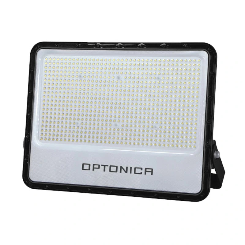 LED-Fluter mit Lumileds-SMD-LEDs, schwarz, 500 W, 140 lm/W, AC 180–265 V, 90°, IP65, 4000 K, naturweiß – mit 100 cm Kabel