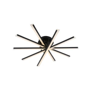 Decken-LED-Leuchte Schwarz 50 W 4000 lm 3000 K