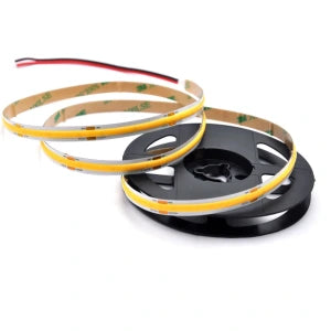 COB-PRO-LED-Streifen 24 V, 15 W/m, 1700 lm/m, 3000 K, Warmweiß, CRI 90, IP20, Innenbereich, 10 mm – HUGOLED 22107