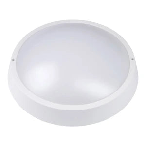 LED-Deckenleuchte, staub- und feuchtigkeitsgeschützt, mit 3-stündiger Notlichtfunktion, rund, Durchmesser 320 mm, 13 W, 4500 K, 1050 lm, IP65