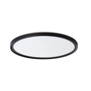 AZPO LED ceiling light, round, black, 18.5 W, 1800 lm, 4000 K, natural white, IP54, 290 mm – KANLUX 31503