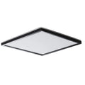 KANLUX AZPO LED-Deckenleuchte, quadratisch, schwarz, 17,5 W, 1800 lm, CCT, IP54, 300 x 300 mm – Miledo 31533