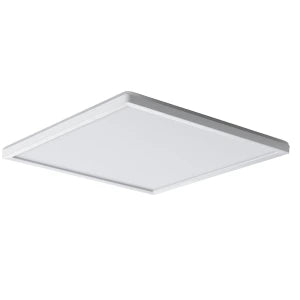 KANLUX AZPO LED ceiling light, square, white, 17.5 W, 1800 lm, CCT, IP54, 300 × 300 mm – Miledo 31532
