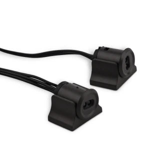 Kétajtós Két-érzékelős Központi Kapcsoló LED Bútorvilágításhoz 12-24VDC 3-PIN Antracit - HUGOSENSE 36405