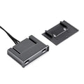 Two-Door Dual-Sensor Central Switch for LED Furniture Lighting, 12–24 V DC, 3-Pin, Anthracite – HUGOSENSE 36406