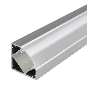 ALUMINUM PROFILE FOR LED STRIP, SILVER BODY/WHITE REFLECTOR, L=2 m