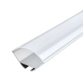 ALUMINIUMPROFIL-ECKE FÜR LED-STRIP, GRAUER KÖRPER/WEISSE ABDECKUNG, L=2 m, 16 × 16 × 10,5 mm