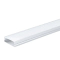 ALUMINUM PROFILE FOR LED STRIP, SILVER BODY/WHITE COVER, L=2 m, 30 × 10 mm