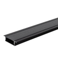 ALUMINIUM PROFILE FOR LED STRIP BLACK BODY/BLACK COVER L=2m 41x10mm