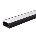 ALUMINUM PROFILE FOR LED STRIP, BLACK BODY/WHITE COVER, L=2 m, 40 × 20 mm