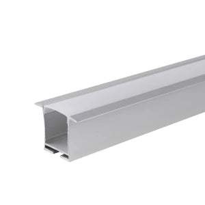 ALUMINIUMPROFIL FÜR LED-STRIP, SILBERNES GEHÄUSE/WEISSE ABDECKUNG, L=2 m, 36 × 28 mm