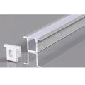 ALUMINIUMPROFIL FÜR LED-LEISTE, SILBERNES GEHÄUSE/WEISSE ABDECKUNG, L=2 m, 12,4 × 9 mm – 5 mm