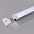 ALUMINIUM-PROFILWINKEL FÜR LED-STRIP, GRAUER KÖRPER/WEISSE ABDECKUNG, L=2 m, 16 × 16 × 10,5 mm