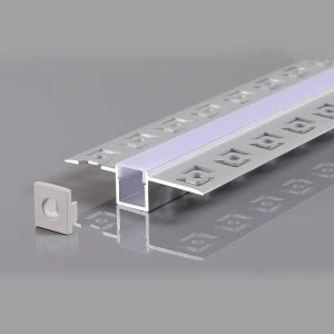 ALUMINIUM PROFILE FOR LED STRIP GRAY BODY/WHITE COVER L=2m 56x15x15mm