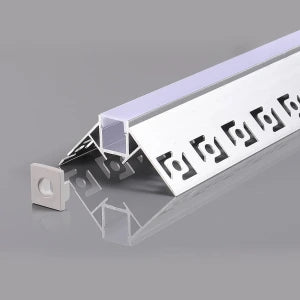 ALUMINIUM PROFILE FOR LED STRIP GRAY BODY/WHITE COVER L=2m 53x25mm