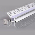 ALUMINIUM PROFILE FOR LED STRIP GRAY BODY/WHITE COVER L=2m 48x28mm