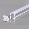 ALUMINIUMPROFIL FÜR LED-STRIP, GRAUER KÖRPER/WEISSE ABDECKUNG, L=2 m, 17,2 × 14,4 × 12 mm