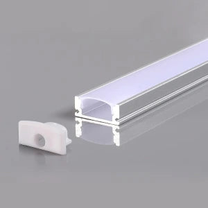 ALUMINIUMPROFIL FÜR LED-LEISTE, WEISSES GEHÄUSE/WEISSE ABDECKUNG, L=2 m, 17,4 × 7 × 12,4 mm
