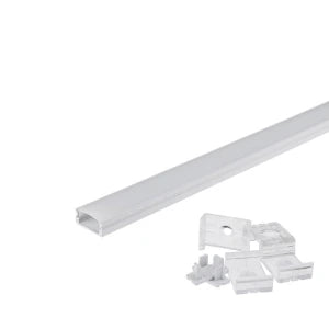 ALUMINIUMPROFIL FÜR LED-LEISTE, GRAU, 6 mm, L=2 m