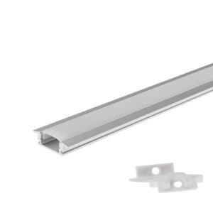 ALUMINIUMPROFIL FÜR LED-STRIP, GRAU, 6 mm, L=1 m – EINBAU
