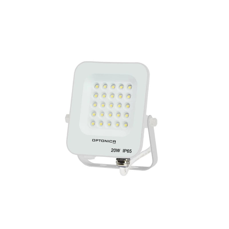 Optonica LED SMD Reflektor fehér színben és vezetékkel 20W 1800lm 4500K Természetes Fehér