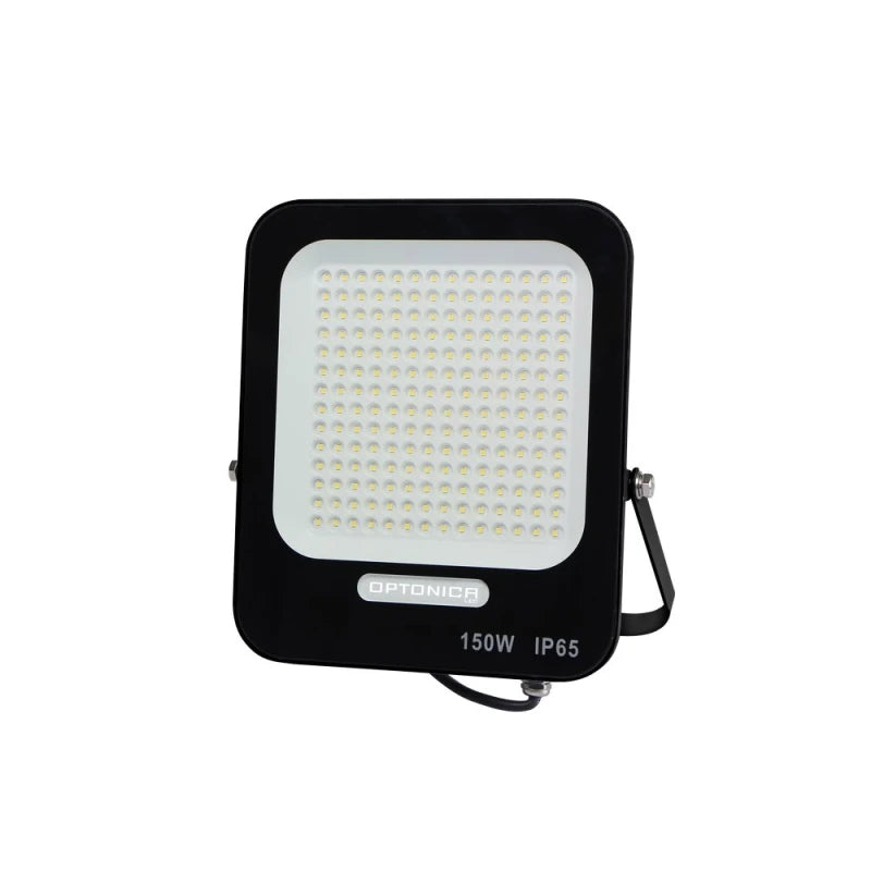 LED-Fluter 150 W, 6000 K, 13.500 lm, IP65, Schwarz – Optonica
