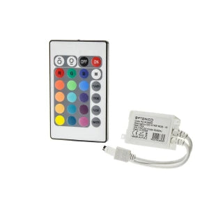RGB infra távirányító szett 12V (6A/72W) , 24 gombos