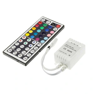 Dimmer , RGB , Távirányítós , 12V (12A/144W) , 44 gombos