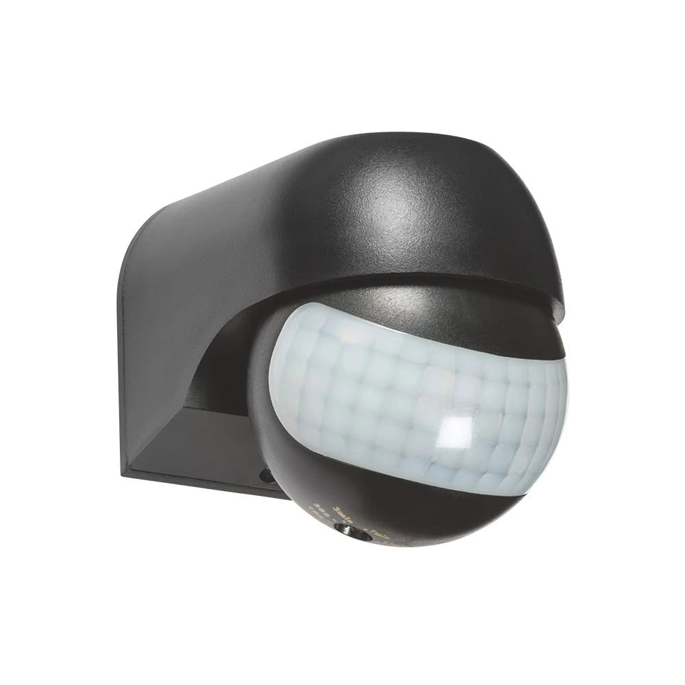 Optonica PIR mozgásérzékelő, 180°, 12 m, IP54, fekete