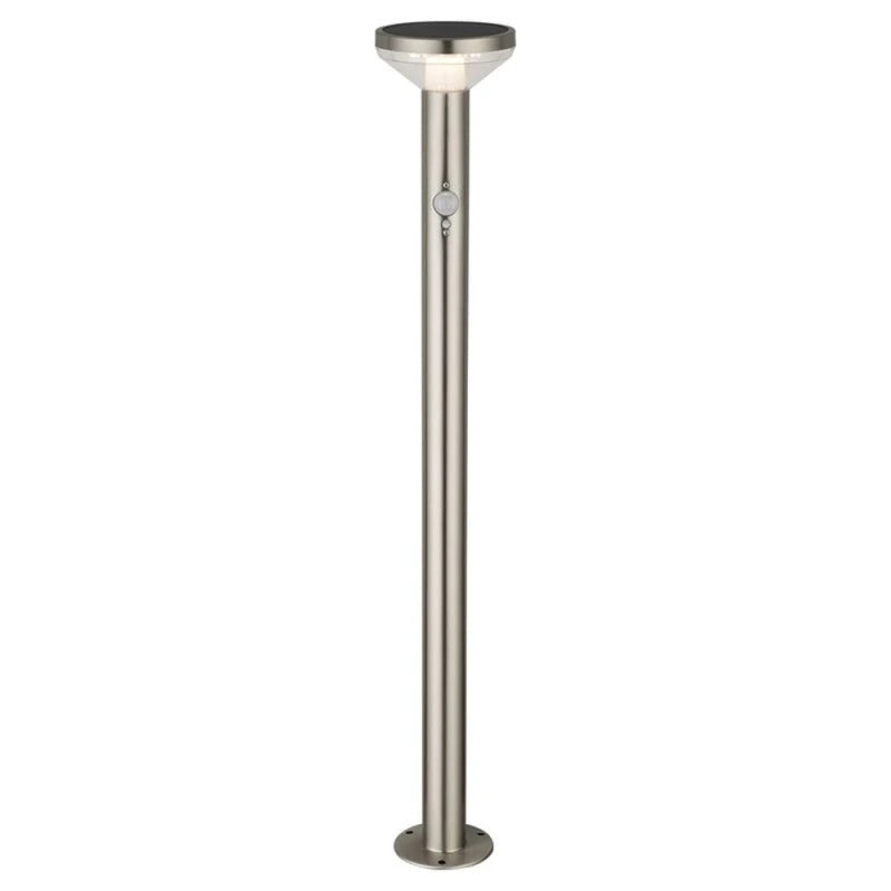Solar-LED-Gartenleuchte mit Bewegungsmelder, 80 cm, 3000 K Warmweiß, 2 W, 200 lm/20 lm, IP44 – Optonica