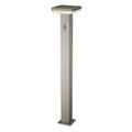 Solar-LED-Gartenleuchte mit Bewegungsmelder, quadratisch, 800 mm, 4,4 W, 600 lm/60 lm, IP44 – Optonica