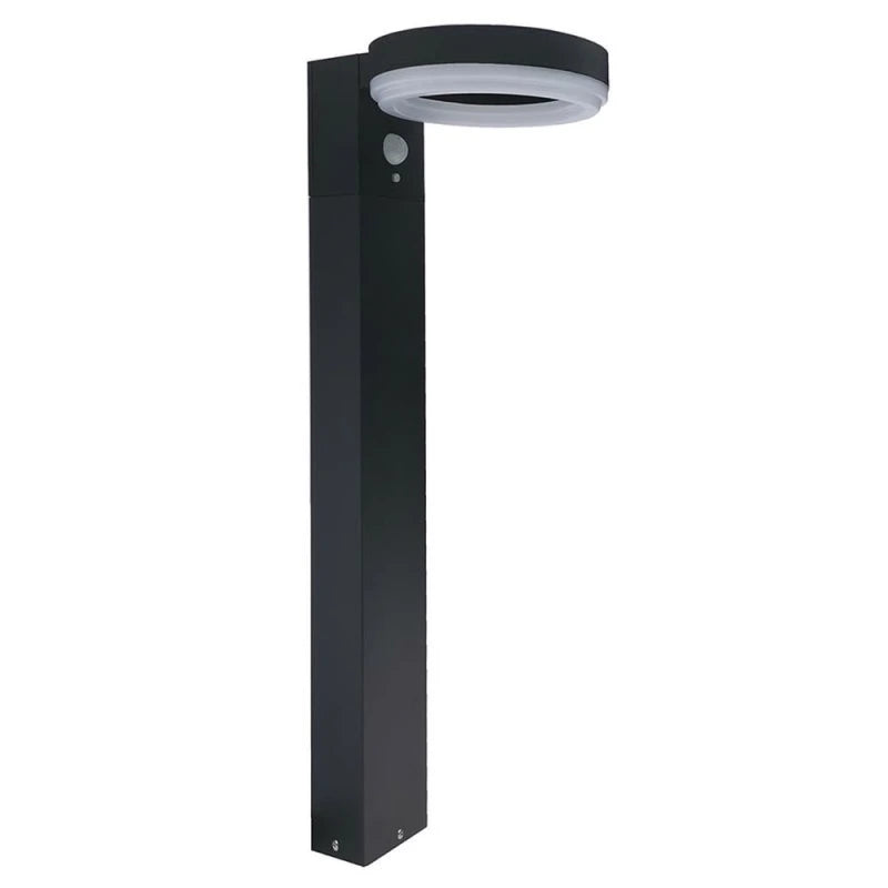 Napelemes (Szolár) LED kerti lámpa 6000K Hideg fehér 50cm 6W/600lm IP44 Fekete - Optonica