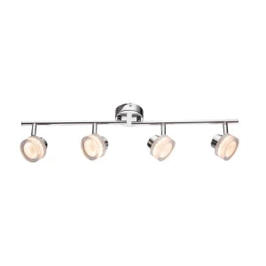 CAMEO LED Chrom-Spot-Deckenleuchte 4 × 5 Watt, 3200 K, warmweiß