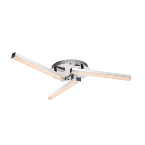 FAYE LED Chrome Ceiling Light 3 × 4 W 3200 K Warm White