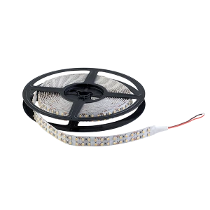 LED szalag LED1200 3528 20W/M 12V/DC IP20 2X120LED/m Meleg Fehér , 5 MÉTER (1 TEKERCS)
