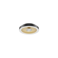 LED mennyezeti lámpa 25W 1250lm 4000K 120° átmérő 400mm Fekete-Arany káprázásmentes - HUGO LED