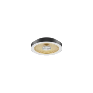 LED mennyezeti lámpa 25W 1250lm 4000K 120° átmérő 400mm Fekete-Arany káprázásmentes - HUGO LED