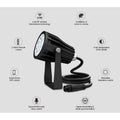 MIBOXER FUTC04ZR RGB-CCT LED-Gartenstrahler für den Außenbereich, 6 W, IP66 (Zigbee 3.0+RF 2,4 GHz), 550 lm, 25°
