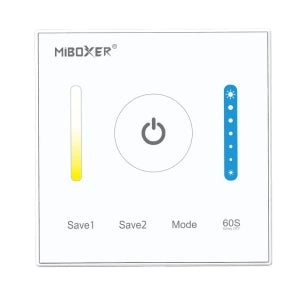 Miboxer kabelgebundenes Wandbedienpanel für CCT-LED-Streifen mit einstellbarem Weißton
