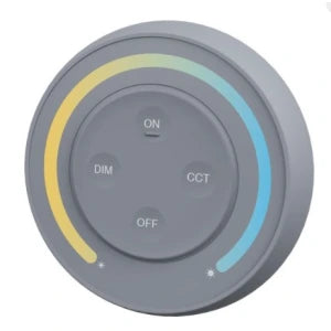 Miboxer Sunrise 1-Kanal-CCT-Funkfernbedienung, rund, grau