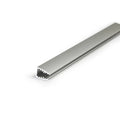 Anodized aluminum LED profile for edge lighting 6 mm glass