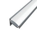 Sarok alumínium LED szalag profil C6GR-O antracit eloxált 16.6x13mm 30-60 fokos Opál búrával - HUGOLED