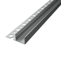 Aluminium-LED-Profil für Fliesen mit opaler Abdeckung, R13, silberfarben