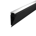 Wall-Mounted Decorative Molding LED Strip Profile, Bronze-Anodized Aluminum with Opal Diffuser W403BR-O - HUGOLED