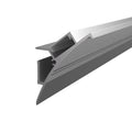 Wall-Mounted Decorative LED Strip Profile, Silver Anodized Aluminum with Opal Diffuser, WE409-O – HUGOLED